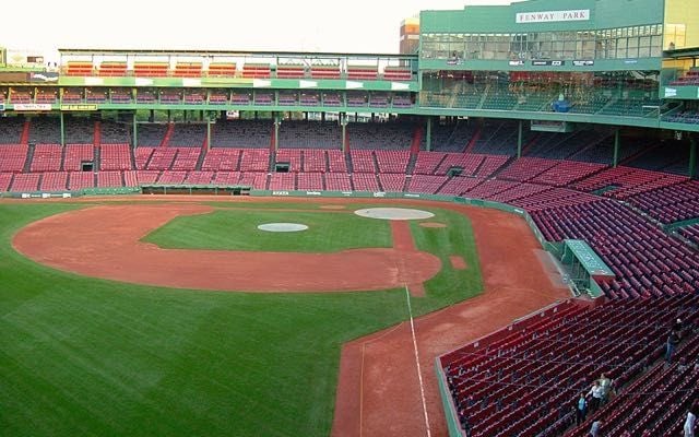 Fenway Park View from Green Monster April in Boston